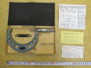 送料込み Mitutoyo ミツトヨ マイクロメーター OM-100（103-140）75-100mm 0.01mm 測定器 標準 外側マイクロメーター 取扱説付