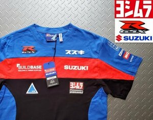 * postage 385 jpy [ regular goods * genuine article ] new goods BUILDBASE SUZUKI Yoshimura Suzuki official T-shirt size inscription M Japan size L GSX-R UK limitation!