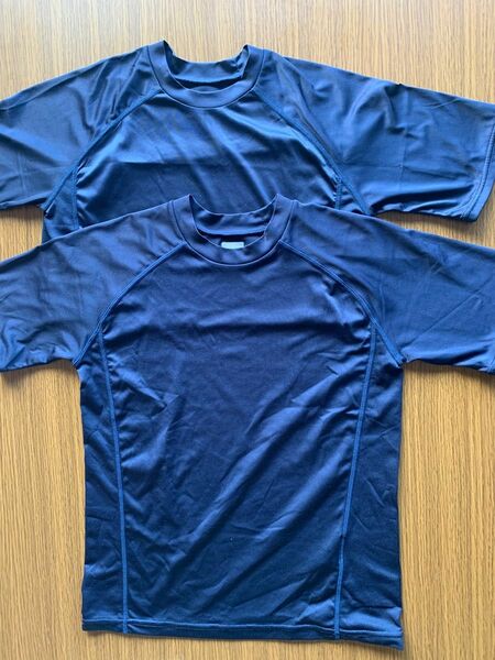 ZETT アンダーシャツ(ネイビー) 140 半袖2枚組