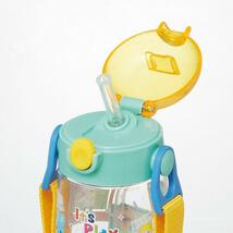 トイ・ストーリー 水筒 480ml ストロー プラスチック ボトル クリア 透明 軽量 子ども キッズ 男の子 キャラクター スケーター ディズ_画像2