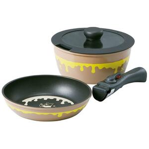  Disney handle . coming off . saucepan & fry pan 2 point set Winnie The Pooh ske-ta-