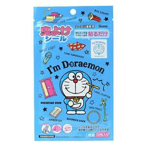 ドラえもん 虫除けシール 72枚入 蚊よけ 蚊対策 虫よけ 日本製 I'm Doraemon ひみつ道具 キャラクター スケーター