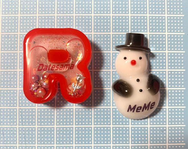 SnowMan レジン ハンドメイド マグネット 雪だるま アルファベットシェイカー アルファベット