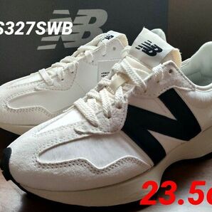 ②希少★【ハラコレザー】ニューバランス MS327SWB 23.5cmWHITE