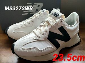 ②希少★【ハラコレザー】ニューバランス MS327SWB 23.5cmWHITE