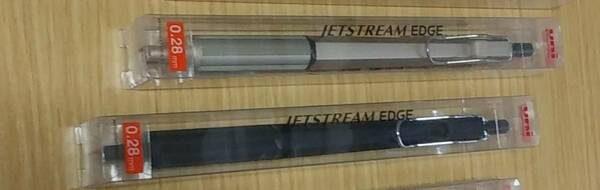 【JET STREAM EDGE】「三菱鉛筆《uni》」の超極細「0.28㎜芯」新品未使用品《2本セット》