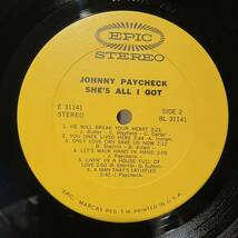 【US盤Org.】Johnny Paycheck She's All I Got (1971) Epic E31141_画像4