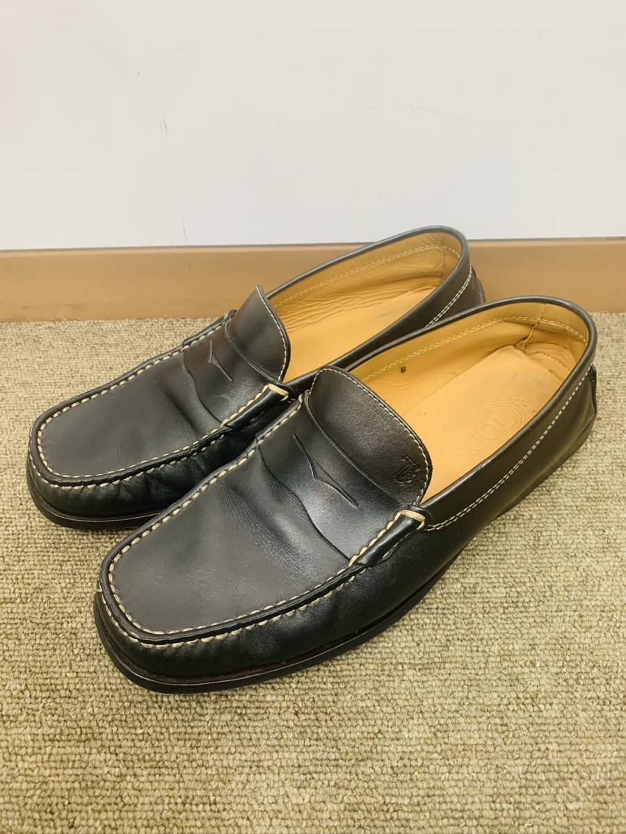 期間限定30%OFF! ロゴ トッズ レザー TOD'S ヒール 未使用 ローファー