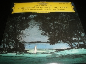 カラヤン 60s シベリウス 交響曲 6番 7番 ベルリン・フィル オリジナル 紙ジャケ 美品