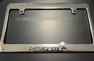 【希少】プジョーPEUGEOTナンバーフレーム☆106 108 206 207 208 306 307 308 406 407 408 508 1007 2008 3008 5008 RCZ　