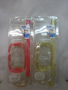 *⑯ summarize underwater glasses & snorkel set * man and woman use regular mask &shuno-ke ring set -2 point playing in water * use impression present condition goods #80