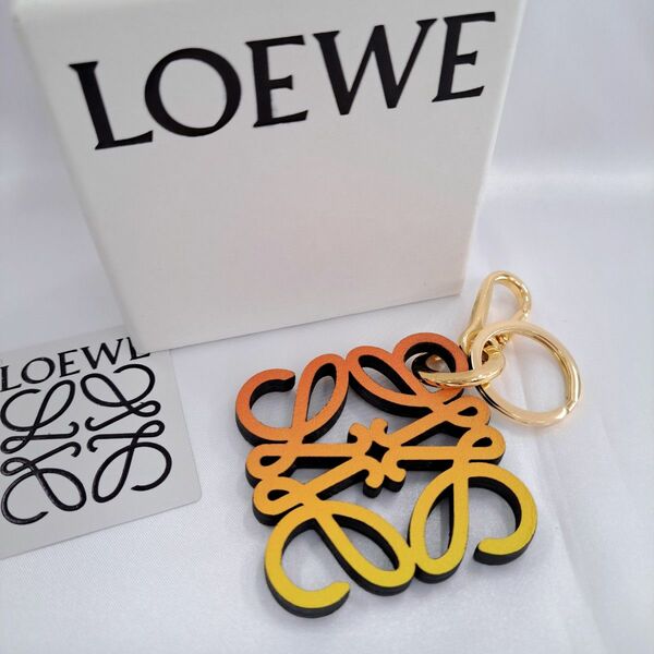 LOEWE　ロエベ　スモール アナグラム　チャーム　C821232X07 8209　キーホルダー　グラデーション