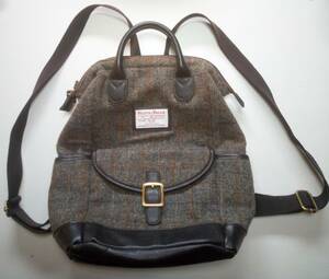 （G）BRITISH GREEN Harris Tweed　リュック　ブリティッシュグリーン　