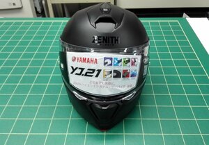 ヤマハ バイク用ヘルメット　YJ-21 ZENITH セミフラットブラック Lサイズ【開封/使用品】【キズあり】【箱破損】(2498587)※代引不可