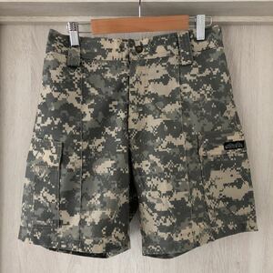 (k) MOCEAN USA made US ARMYteji duck cloth size S camouflage camouflage khaki nylon short pants shorts 