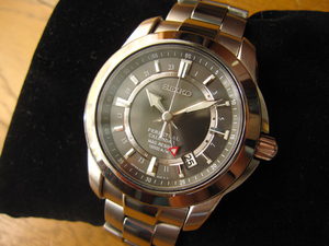 SEIKO GMT 8F56-00F0 Prospex 8F56 GMT SBCJ025 search ) titanium 24 hour needle GMT needle enduring .