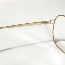 ◆LEONARD レオナール 眼鏡フレーム メガネ GPB ゴールド eyewear 老眼鏡 レディース 女性用 柄テンプル 日本製 MADE IN JAPAN_画像5