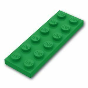 379528 レゴ プレート パーツ 2 x 6 [Green/グリーン] | LEGO純正品の バラ 売り