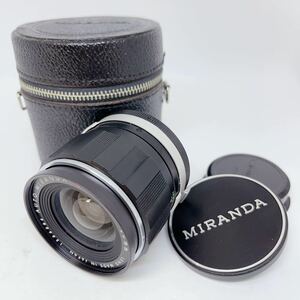 外観美品＊ミランダ　AUTO-MIRANDA E 28mm F2.8　カメラ　レンズキャップ・ケース付