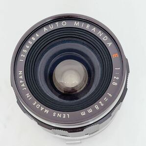 外観美品＊ミランダ AUTO-MIRANDA E 28mm F2.8 カメラ レンズキャップ・ケース付の画像10