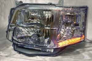 200 ハイエース 3型 標準 HID D4C バラスト キット アンバー LEDライン オートレベライザー機能付 キセノン ヘッドライト 左右セット