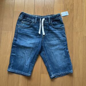 新品タグ付　gap キッズ　デニムハーフパンツ 130