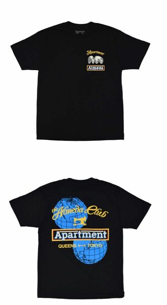 "The Almeda Club × The Apartment"/ Hemisphere T-ShirtColor :Black