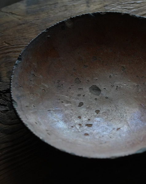 古いペンシルベニアのスリップウエア レッドウェア パイ皿 / 19世紀・アメリカ / アンティーク 古道具 アーリーアメリカン 667