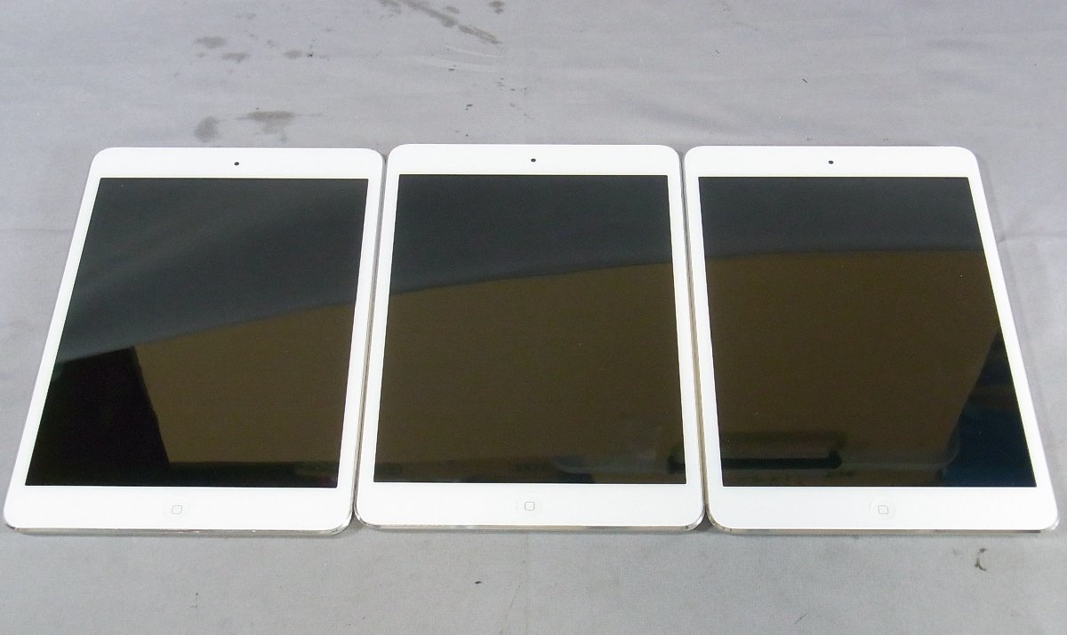 B35529 O-02467 Apple iPad mini Wi-Fiモデル16GB MD531J/A 3台セット