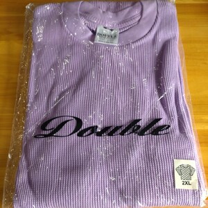 DOUBLE ライト パープル 2XL ロングTシャツ ワッフル 生地 出品検索→ GAMSB