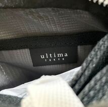 新品 ◆ ultima TOKYO ウルティマ トーキョー ◆メンズ ショルダーバッグ 百貨店 ブランド コンパクト 斜めがけ 鞄 レザー調 横型 ネイビー_画像10