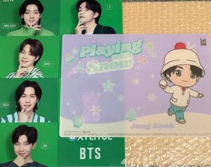 BTS キシリトール xylitol クリアファイル セブンイレブン マルチシート 2枚 ジョングク jungkook