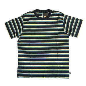 DICKIES SKATEBOARDING　ディッキーズ スケート ボーダーTシャツ　ブラック　Mサイズ　Striped T-Shirt