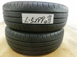 L-5299 溝あり 中古タイヤ ダンロップ ENASAVE EC300＋ 175/55R15 77V (2本)