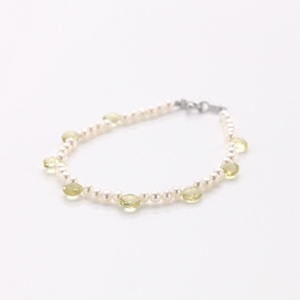  fresh water pearl lemon quartz bracele pearl lemon quartz bracelet