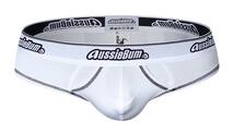 即決正規品新品 オージーバム Aussiebum Enlarge 2.0 Brief -白M- ビキニブリーフ ホワイト 白色 現品表記サイズ M　モダール生地_画像3