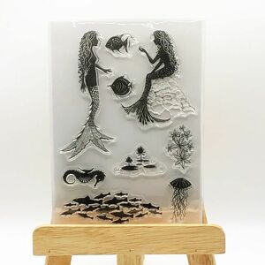 クリアスタンプ　人魚　J-26