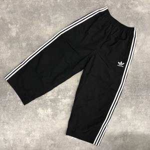 ★BALENCIAGA バレンシアガ adidas アディダス コラボ 23SS TRACKSUIT トラックパンツ ジャージ スリーストライプス BLACK ブラック 黒 104