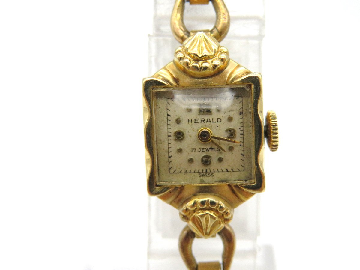 いてから Exacto 14KT.ALL GOLD 手巻き腕時計 アンティーク 17Jの通販