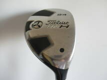 ★Titleist タイトリスト 909 H ユーティリティー U 24° 純正スチールシャフト S F364★レア★激安★中古★　★_画像1