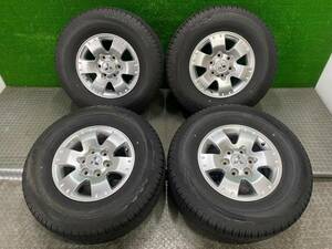 265/70R16 DUNLOP GRAND TREK PT3 2022年製 ラジアルタイヤ 夏 4本 ミツビシ純正 パジェロ アルミセット 16×7J PCD135.5 46 6穴