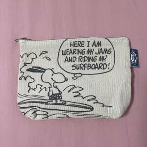 * new goods * Snoopy Dickies collaboration cotton pouch multi pouch 