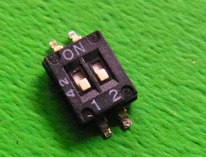 DHN-02F-T-TR 50 piece Diptronics half pitch chip 2 ultimate DIP switch * rose goods!---BOX181-512