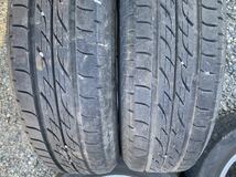 ダイハツ　ムーヴ　 PCD100 4穴　4.5J +45 アルミホイール 14インチ　４本セット 155 65 14 BRIDGESTONE NEXTRY ムーブp2308043_画像6