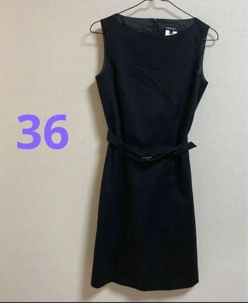 ジャンパースカート　ブラック　36（S）INDIVI