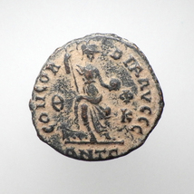 【古代ローマコイン】Theodosius I（テオドシウス1世）クリーニング済 ブロンズコイン 銅貨 フォリス(xtUt_dS_5g)_画像2