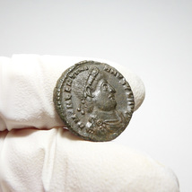 【古代ローマコイン】Valentinian I（ウァレンティニアヌス1世）クリーニング済 ブロンズコイン 銅貨 フォリス(XLfdU5tx6J)_画像5
