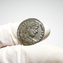 【古代ローマコイン】Valentinian I（ウァレンティニアヌス1世）クリーニング済 ブロンズコイン 銅貨 フォリス(XLfdU5tx6J)_画像4