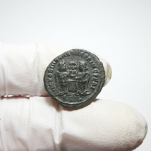 【古代ローマコイン】Constantine I（コンスタンティヌス1世）クリーニング済 ブロンズコイン 銅貨 フォリス(pPzMATnZnf)_画像6