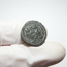 【古代ローマコイン】Constantine I（コンスタンティヌス1世）クリーニング済 ブロンズコイン 銅貨 フォリス(pPzMATnZnf)_画像8
